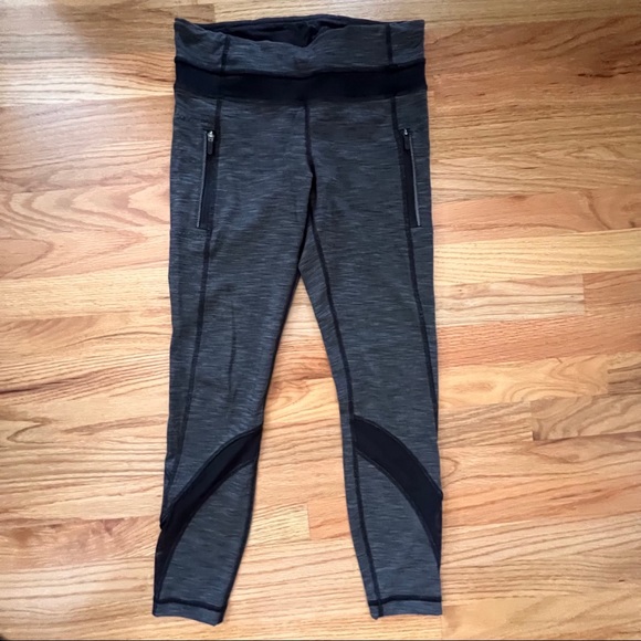 Lululemon Inspire Tight II Heathered Black Size 4 - Picture 4 of 9